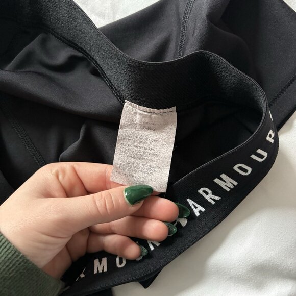 Under Armour Womens Size Large Black Compression Shorts Volleyball Track Spandex - Picture 5 of 6